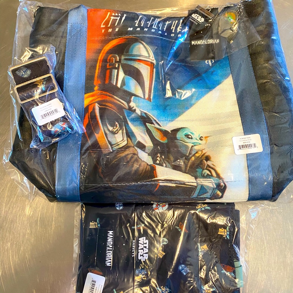 Harveys mandalorian Poster tote, CnC, shopper tote.